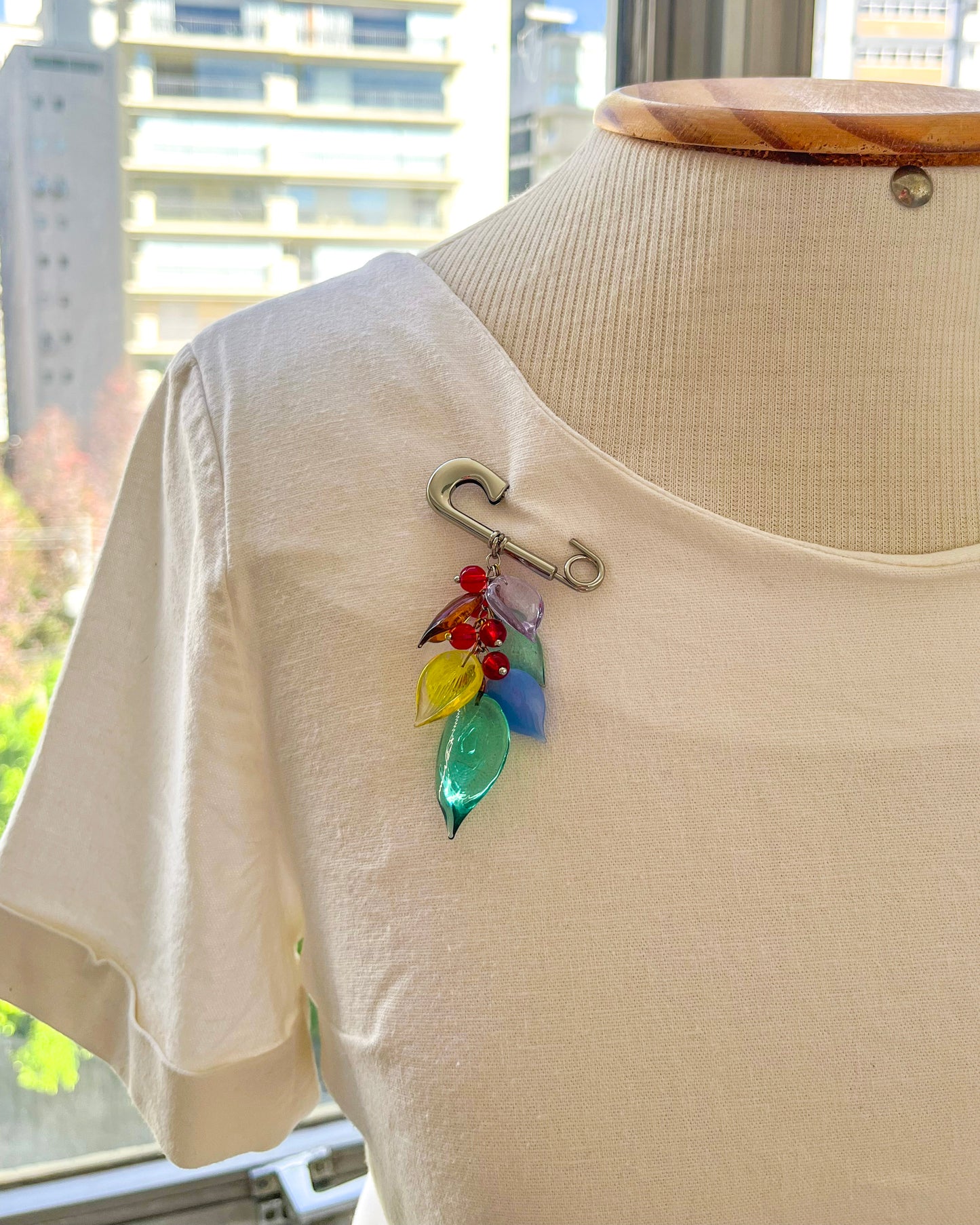 Broche Folhas