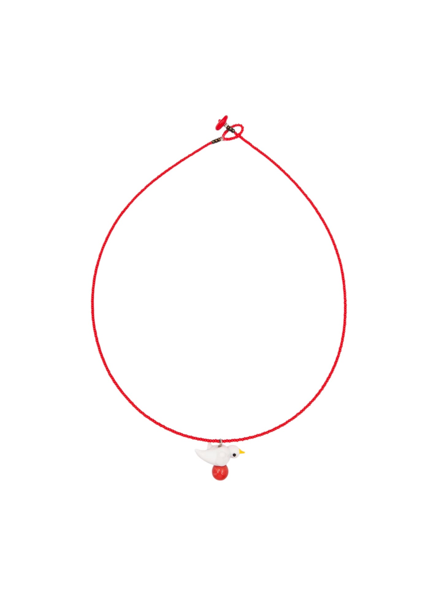 Colar Passarinho - vermelho