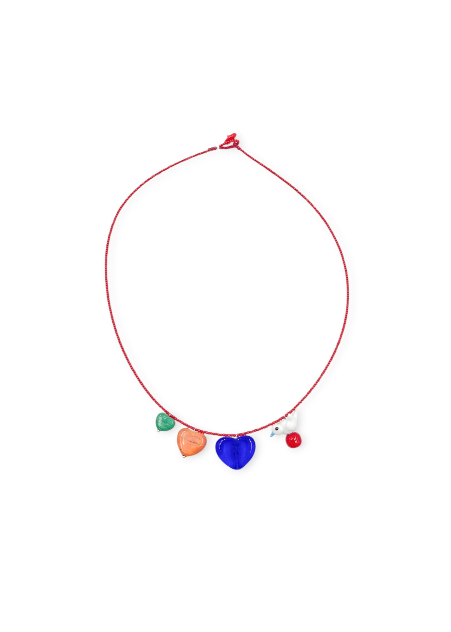 Colar Passarinho Apaixonado - Vermelho