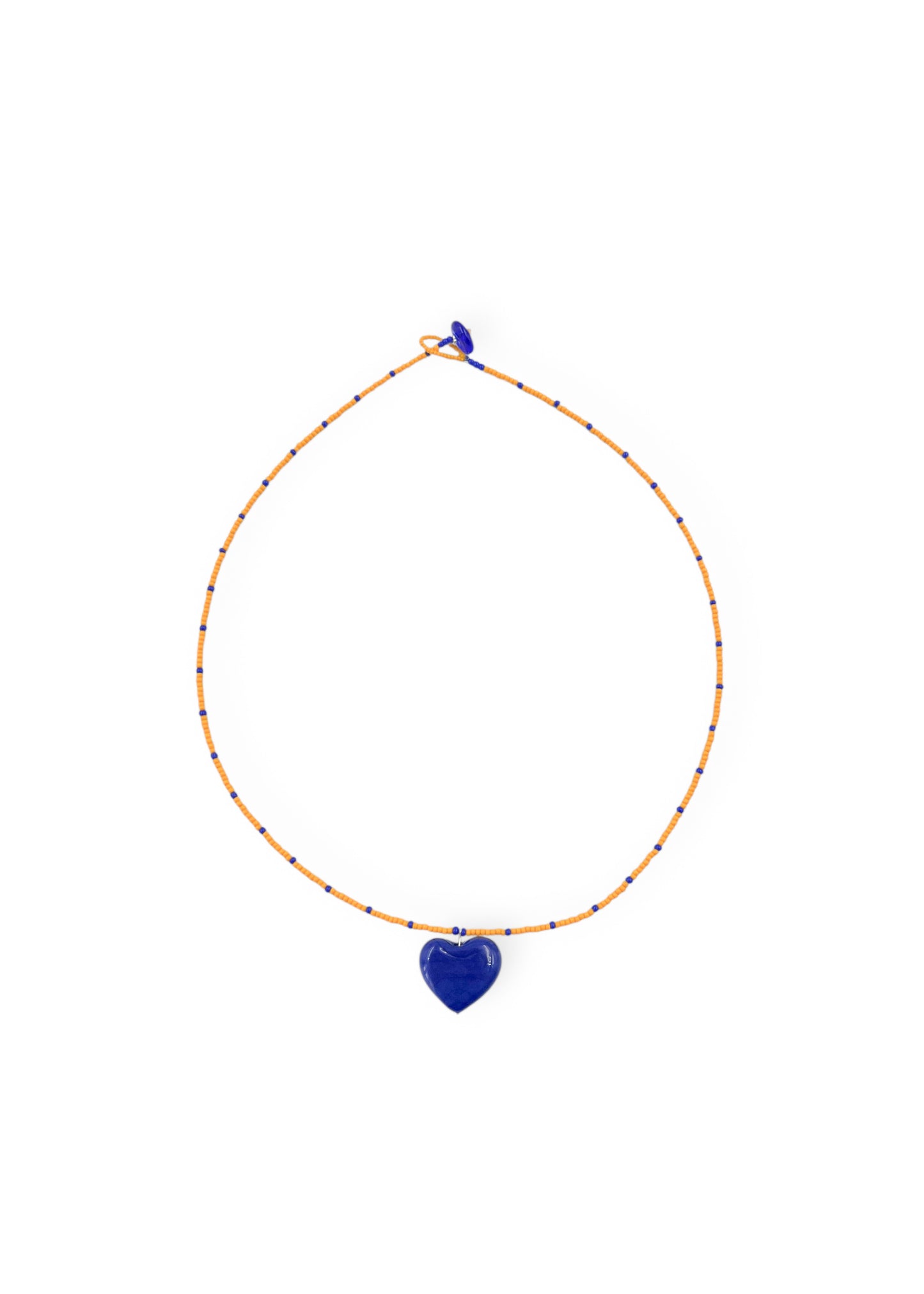 Colar Coração - Azul