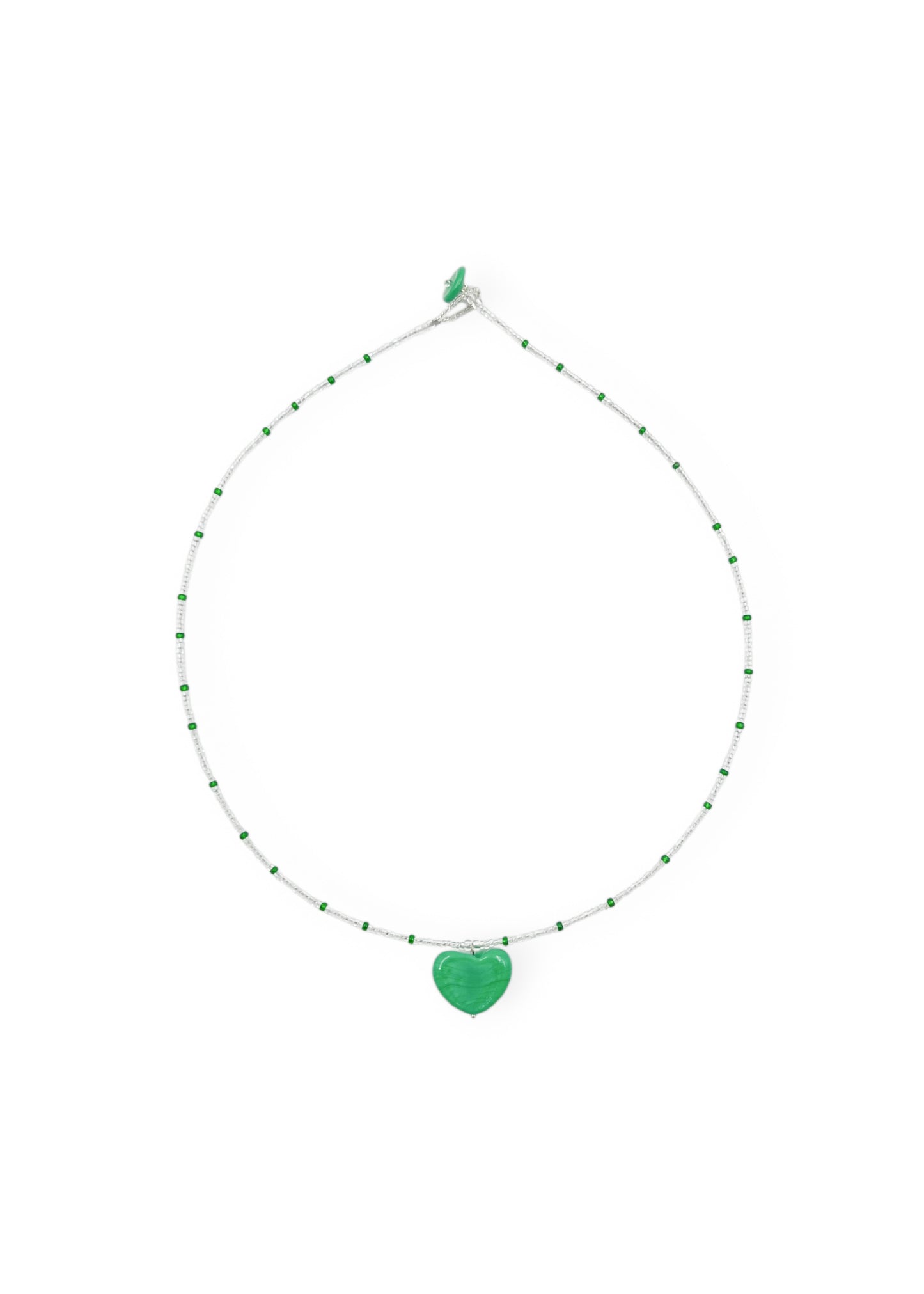 Colar Coração - verde