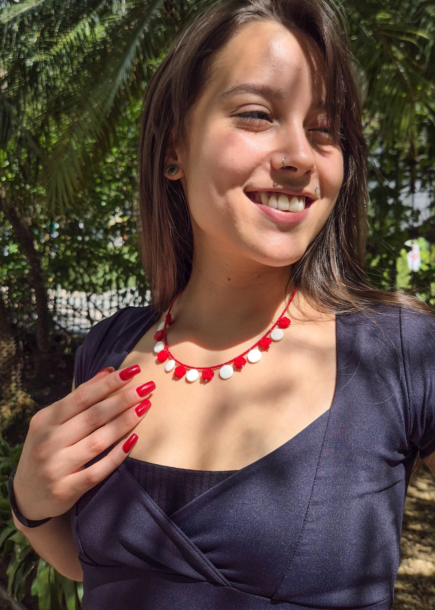 Colar Flor de Cerejeira