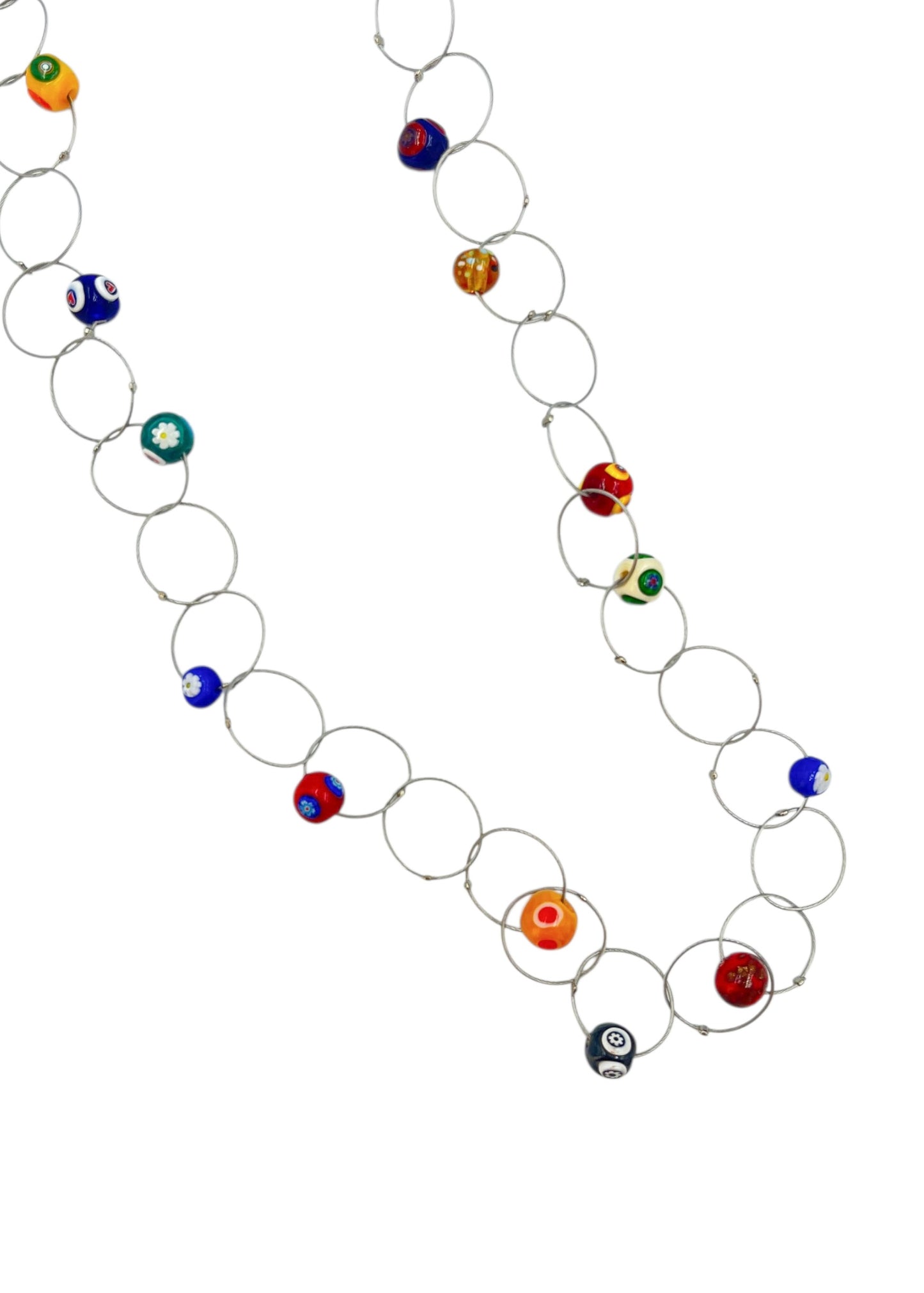 Colar Aros e Millefiori