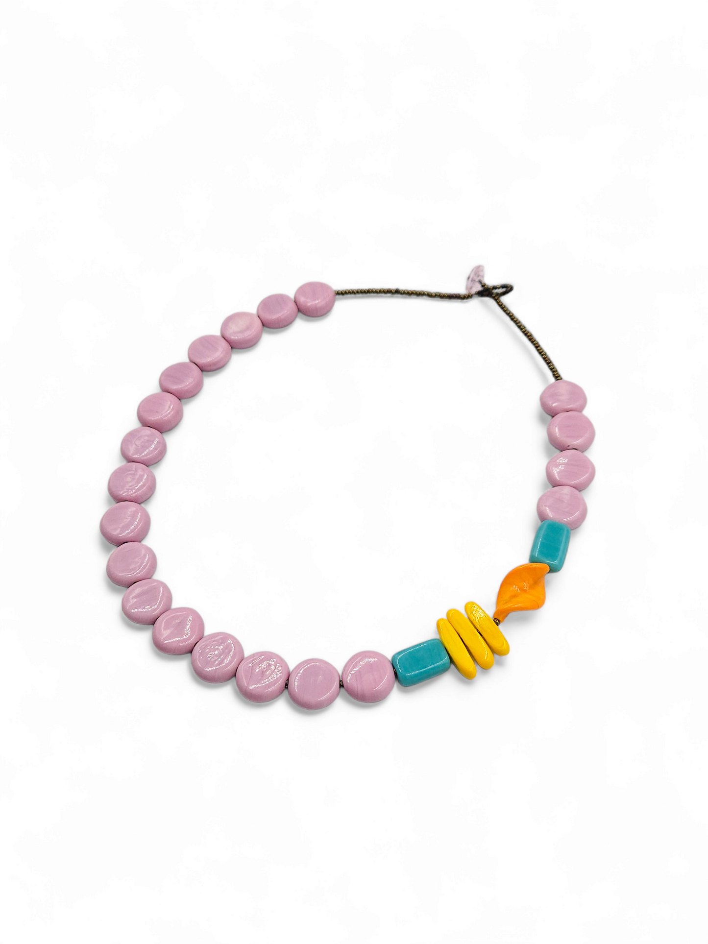 Colar Cores da Índia - rosa