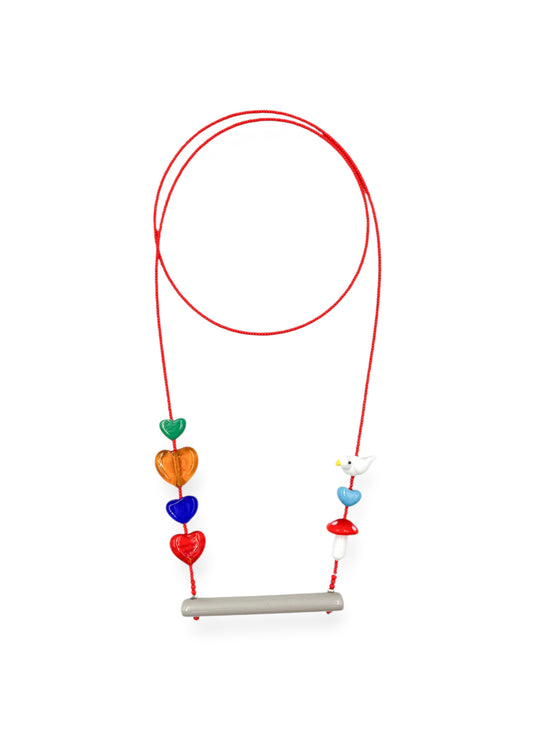 Colar Passarinho no Balanço