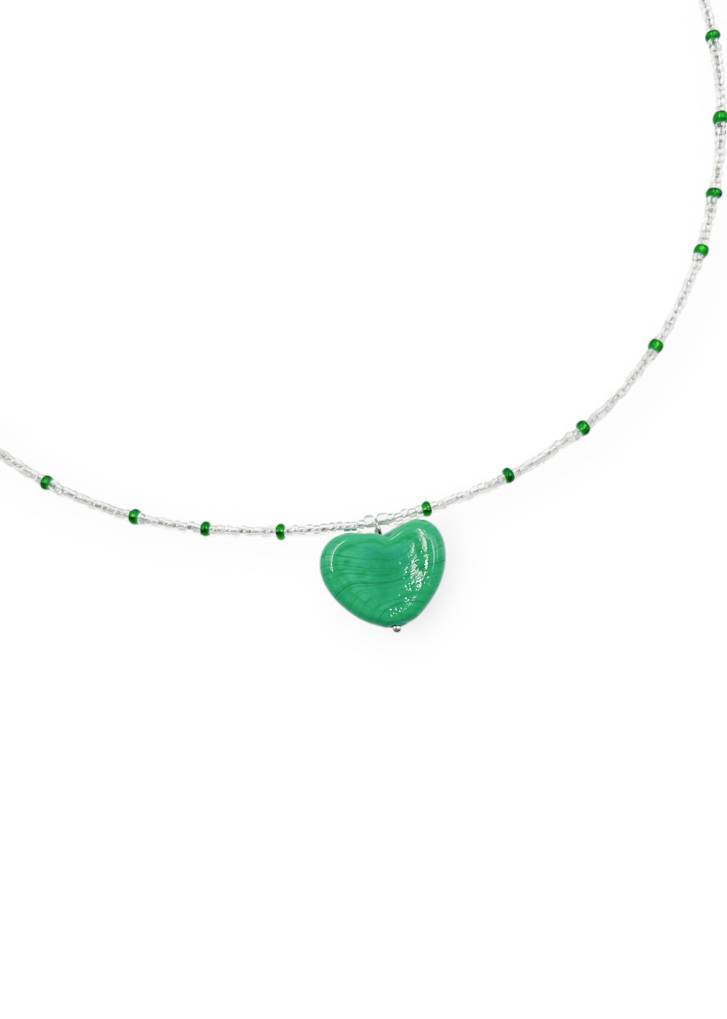 Colar Coração - verde