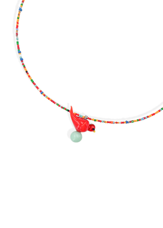 Colar Passarinho - Colorido