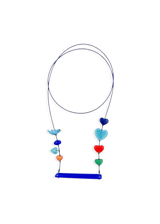 Colar Passarinho no Balanço